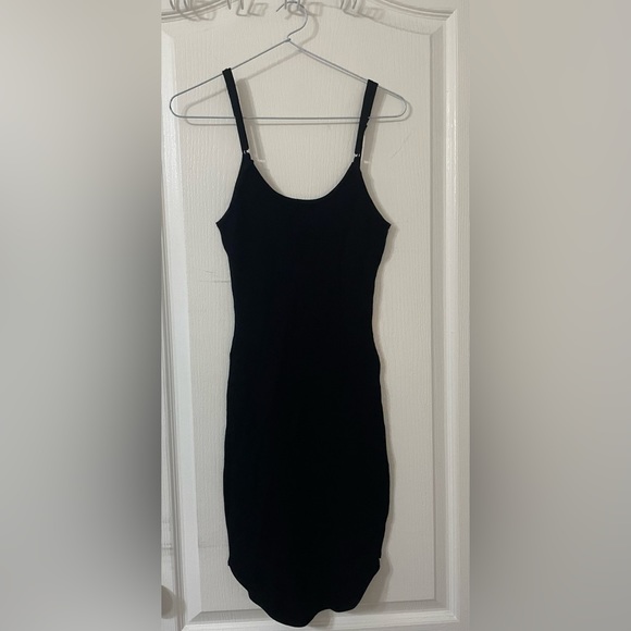 Spaghetti strap black maxi dress - Picture 2 of 2